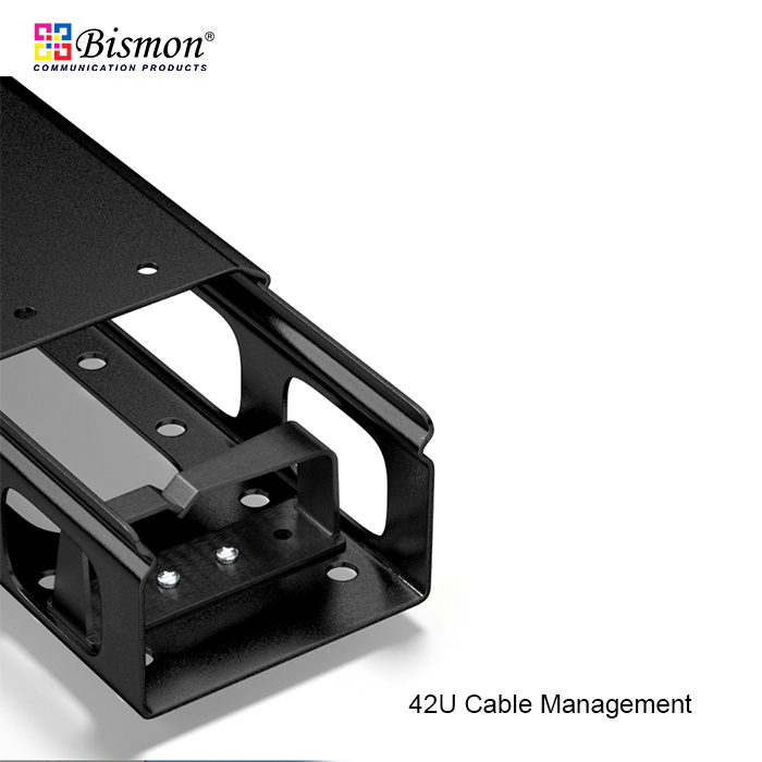 42U Cable Management panel with cover for Rack 19inch(Steel type)